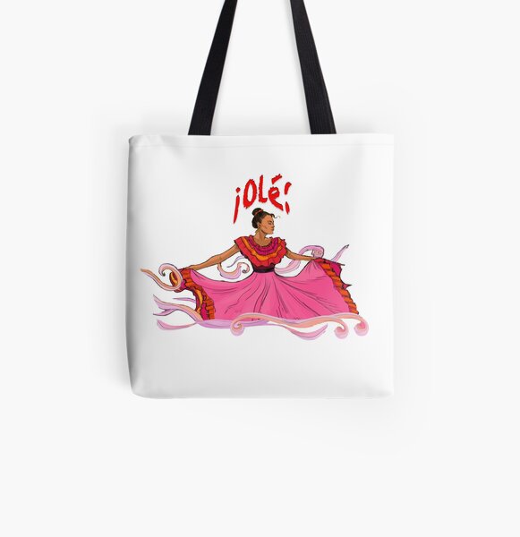 Flamenco Dancer All Over Print Tote Bag