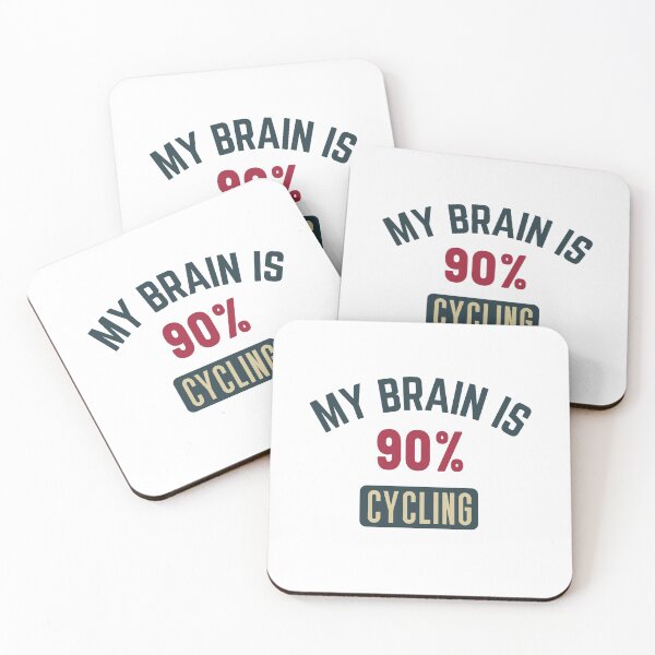 Item preview, My brain is 90% cycling full designed and sold by bumperapparels.