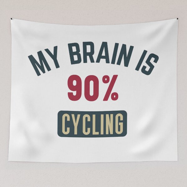 Item preview, My brain is 90% cycling full designed and sold by bumperapparels.