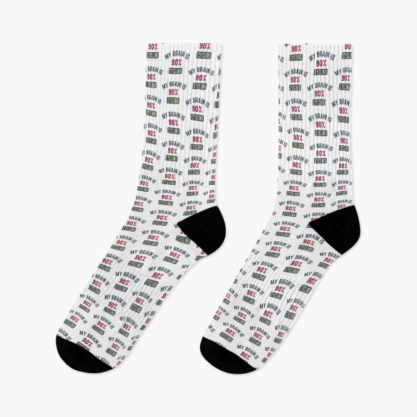 Item preview, My brain is 90% cycling full designed and sold by bumperapparels.