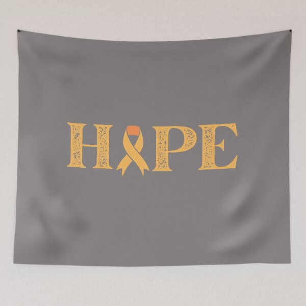 Item preview, Hope Text Orange Awareness Ribbon Design designed and sold by Gramsta.