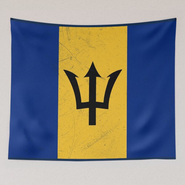 Item preview, Barbados Flag designed and sold by Groovysheck.