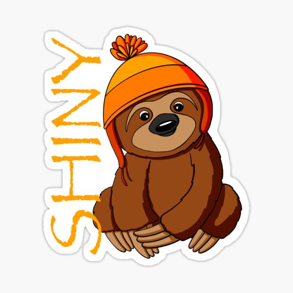 Shiny Sloth Sticker
