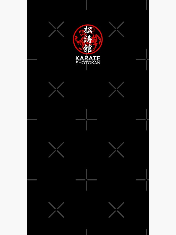 Shotokan Karate Symbol and Kanji White Text by DCornel
