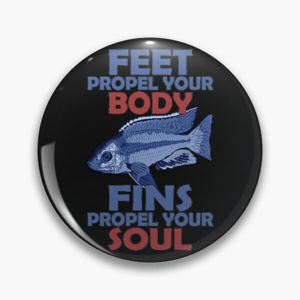 Item preview, Fish Propel Your Soul Malawi Peacock Cichlid Tropical Ornamental Aquarium Aquarist Fish Gift designed and sold by TheAplus.
