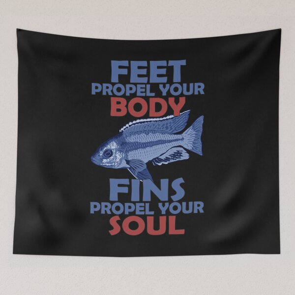 Item preview, Fish Propel Your Soul Malawi Peacock Cichlid Tropical Ornamental Aquarium Aquarist Fish Gift designed and sold by TheAplus.