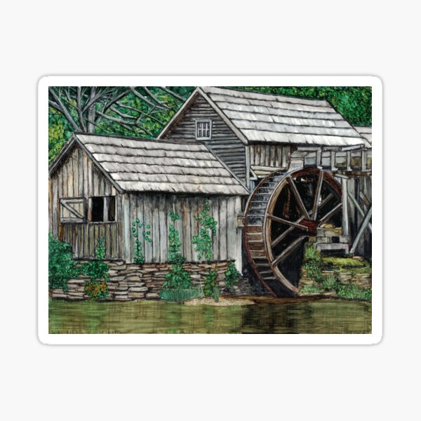 Item preview, Watermill designed and sold by Brenda Moszer.