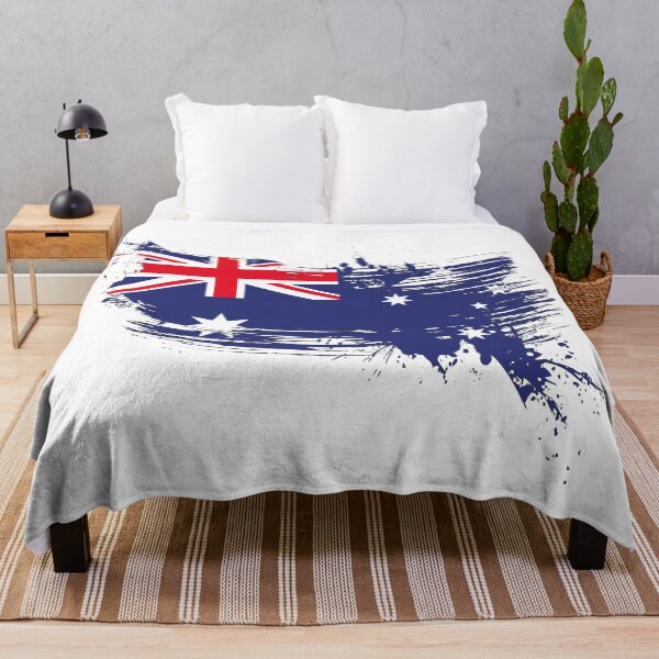 Item preview, Australia Flag Brush Splatter designed and sold by DCornel.