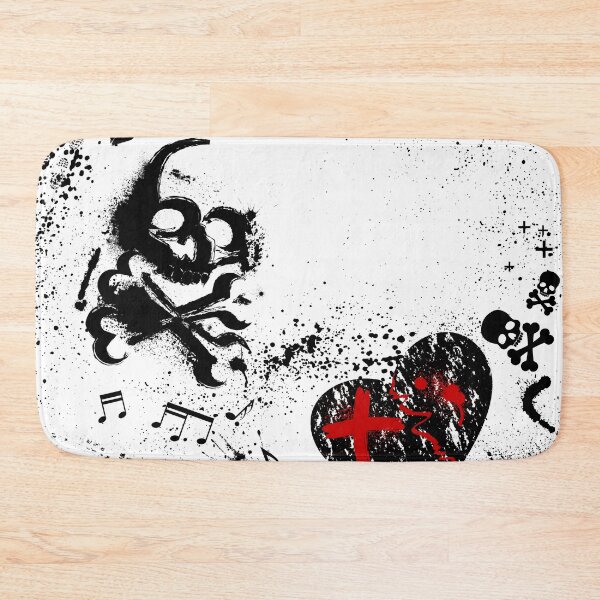 Item preview, Skull and Broken Heart designed and sold by Viverne.