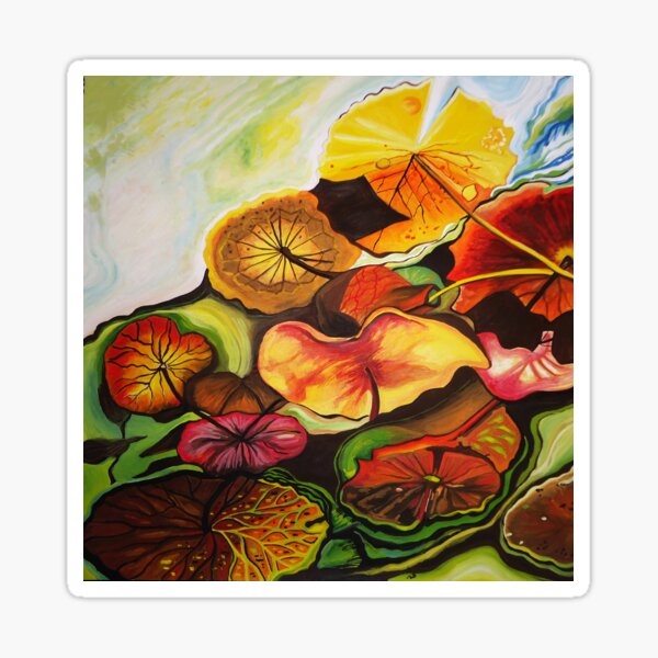 Autumn reflections III Sticker