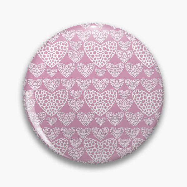 Item preview, Lace Heart Pink Print designed and sold by DecorartByNJ.
