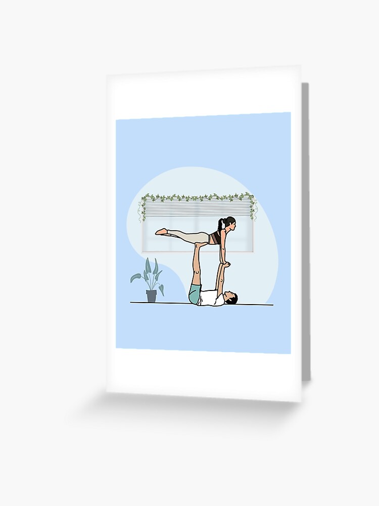AcroYoga" Greeting Card for Sale by Trio&rsquo;s Stuff | Redbubble