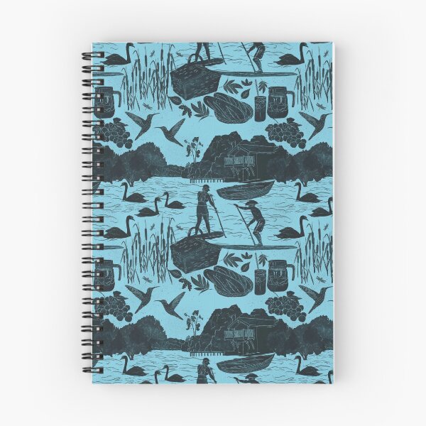 Item preview, Paddleboarding block print designed and sold by Kimmygowland.