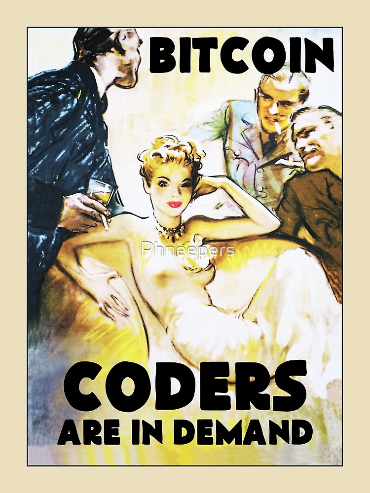 Discover Bitcoin Coders Are In Demand Premium Matte Vertical Poster
