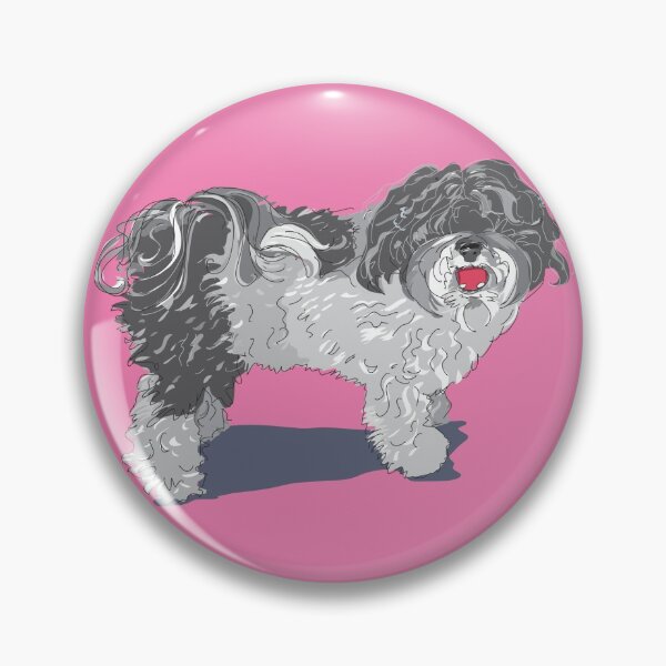 Item preview,  tonto y siempre ve el lado positivo de la vida.
Hugo Bounce no es solo una cara bonita. La raza de perro habanese ha ganado muchos admiradores con su larga designed and sold by Landrigan.