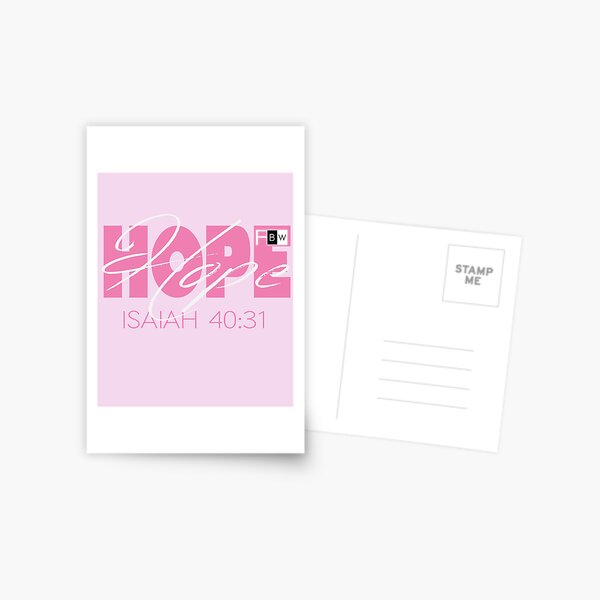 Hope Isaish 40:31 Postcard