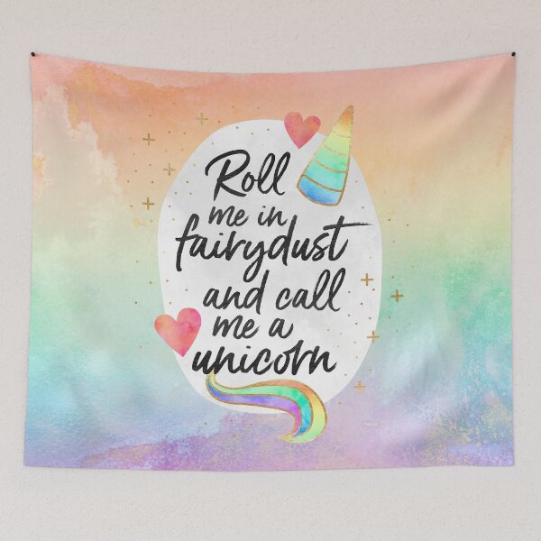 Item preview, Roll me in fairydust and call me a unicorn designed and sold by Elisabeth Fredriksson.