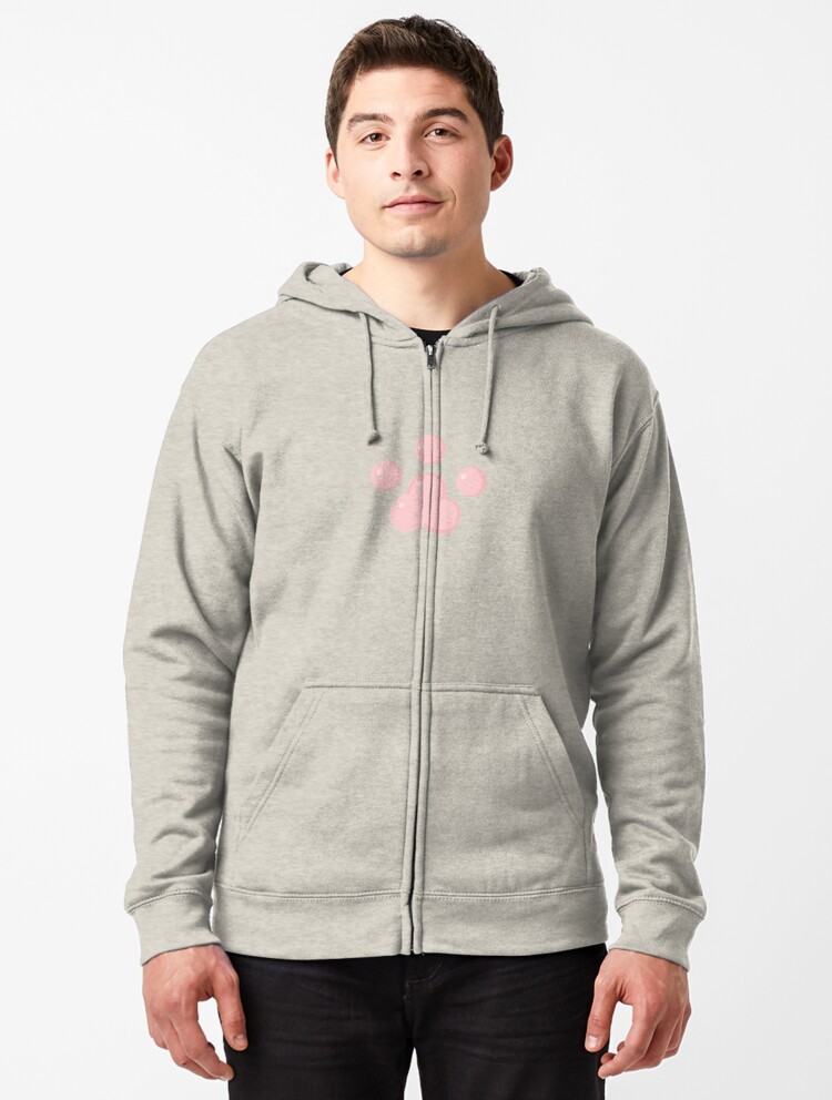 Face Mask Hoodie - Heather Grey