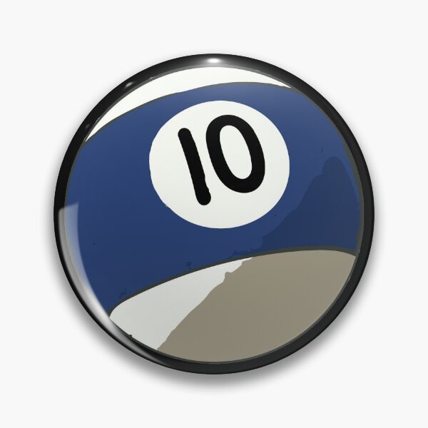 Item preview, Blue stripe 10 pool ball designed and sold by craig777red.