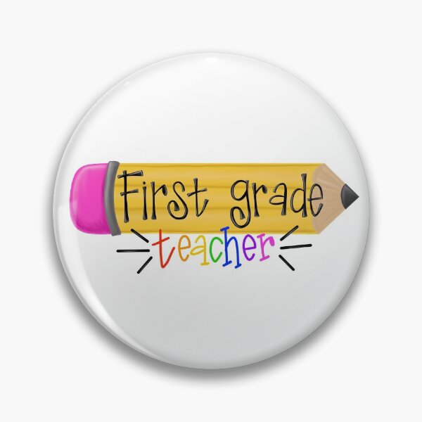 Item preview, First Grade Teacher pencil Art designed and sold by BrookeBrielle.