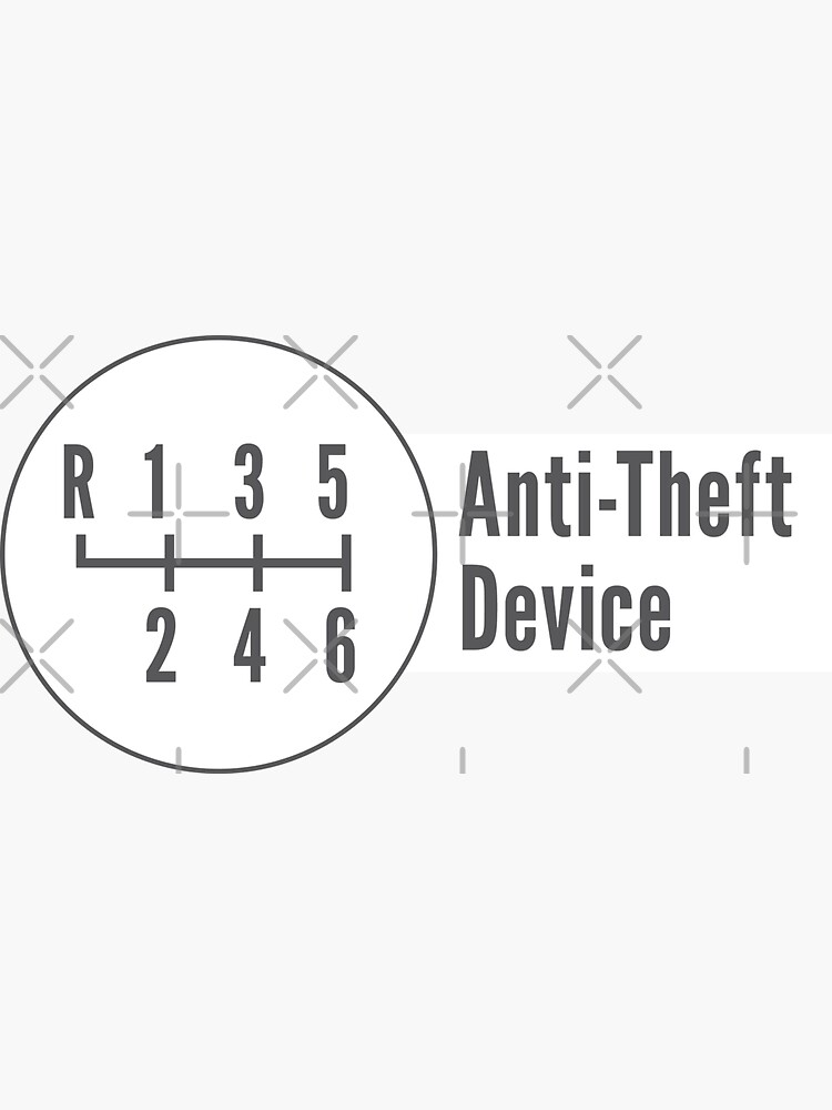 "Manual Transmission AntiTheft Device" Sticker for Sale by ApexFibers