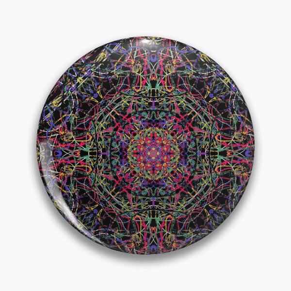 Item preview, Neon black radial symmetry designed and sold by AudreyBagelArt.