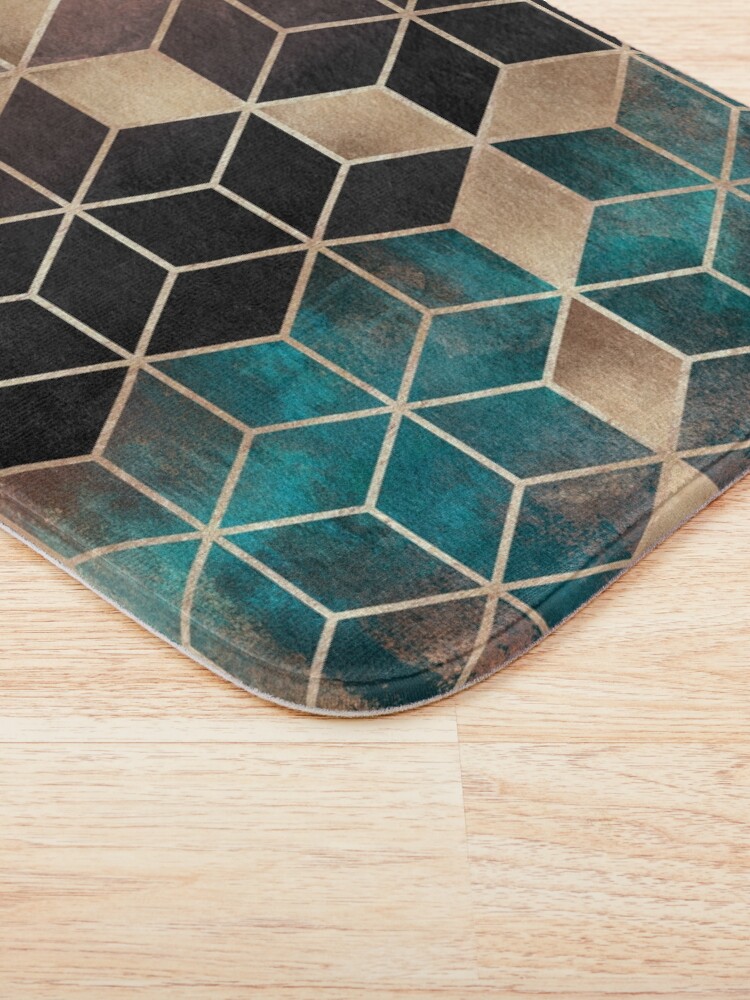 Alternate view of Ombre Dream Cubes Bath Mat