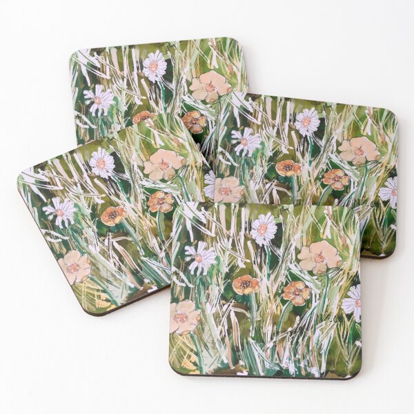 Item preview, Buttercups and Daisies in Meadow designed and sold by judithinkwell.