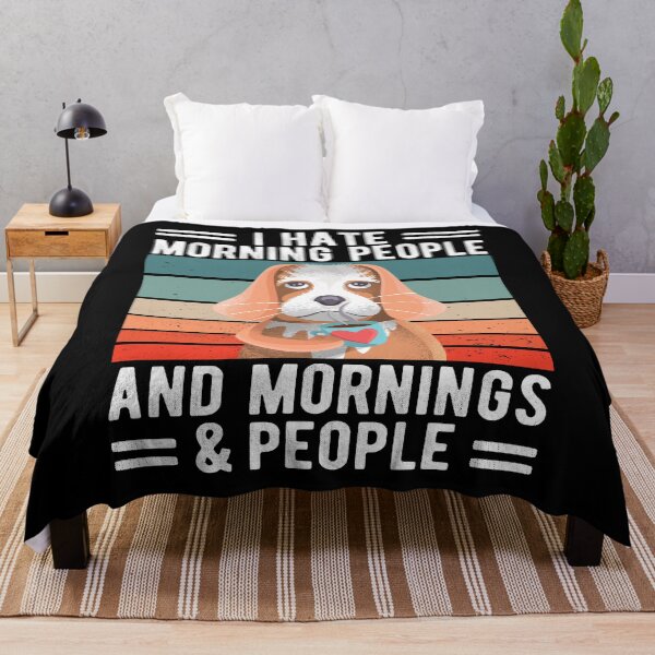 Item preview, I hate Morning People And Morning And People Funny Dog designed and sold by shirtystar.