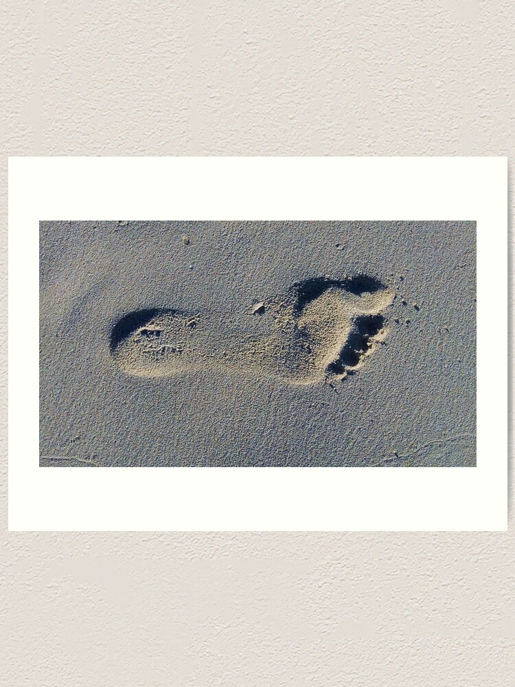 Alternate view of Footprint in the Sand Art Print