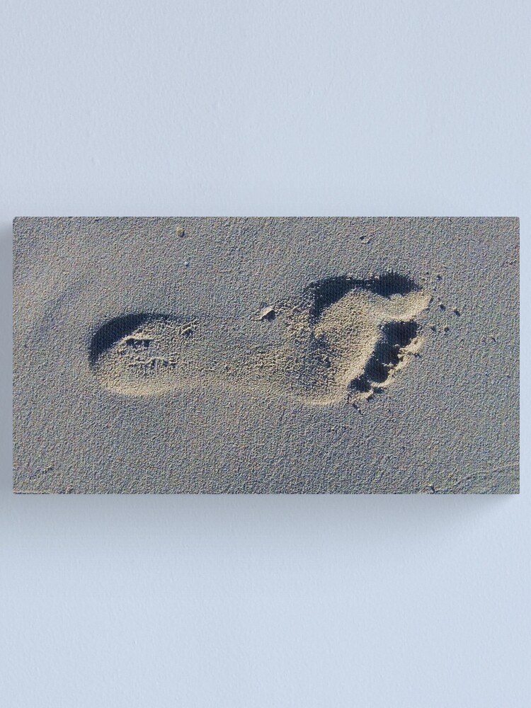 Alternate view of Footprint in the Sand Canvas Print
