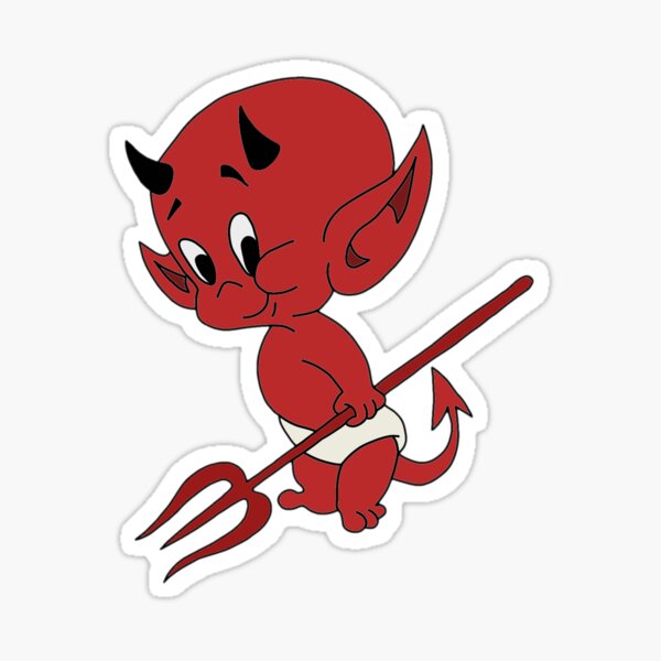 Cute Devil And Angel Stickers | Redbubble