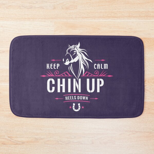 Item preview, HORSES: Keep Calm Chin Up Heels Down designed and sold by Sandra78.