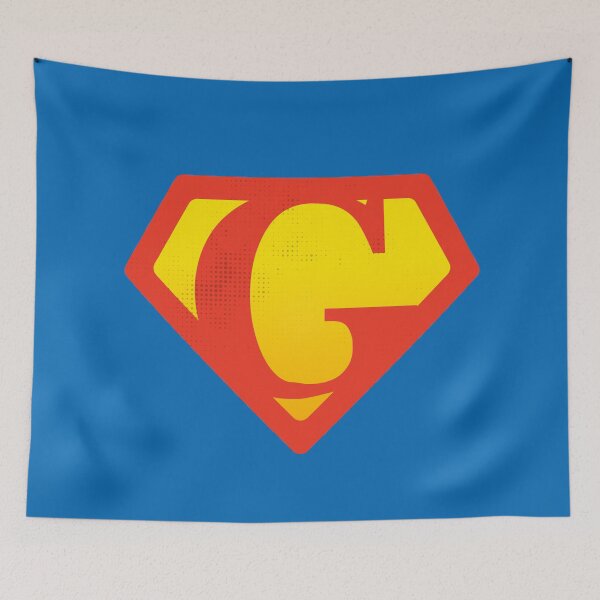 Item preview, G letter Super party superhuman personalize alphabet for Grayson, Greyson and Gabriel designed and sold by Urosek.