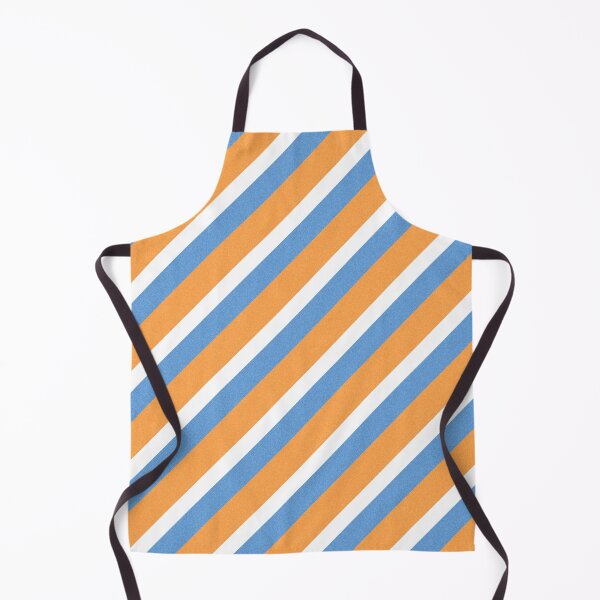 Item preview, Complimentary Stripey Diagonal Pattern - Orange Blue White Colors designed and sold by Wizzles Emporium.