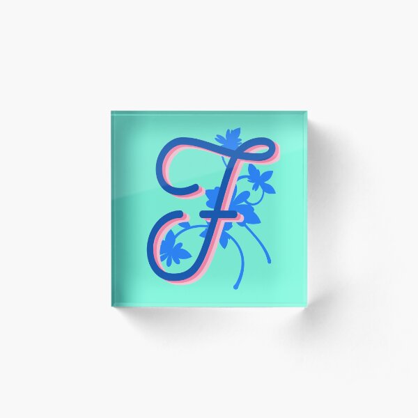 LETTER F Acrylic Block