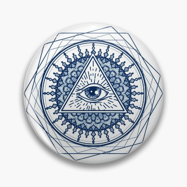 Item preview, Lines Circles with All Seeing Eye 35 designed and sold by serbyk.