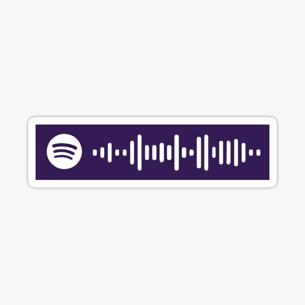 Ultimate By Denzel Curry Spotify Scan Code Sticker By Zyeloa Redbubble - ultimate denzel curry roblox id