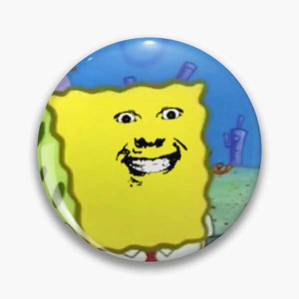 Spongebob Roblox Meme Face Sticker Pin By Exoticjam Redbubble - huh face roblox