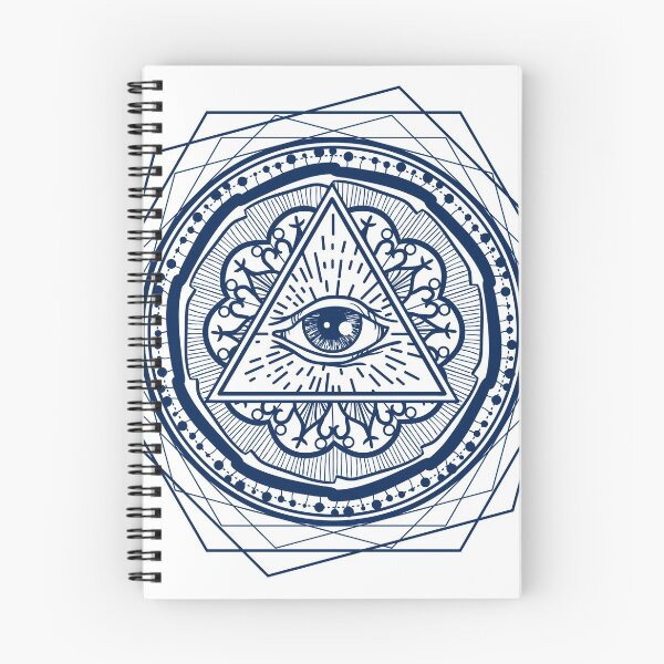 Item preview, Lines Circles with All Seeing Eye 36 designed and sold by serbyk.
