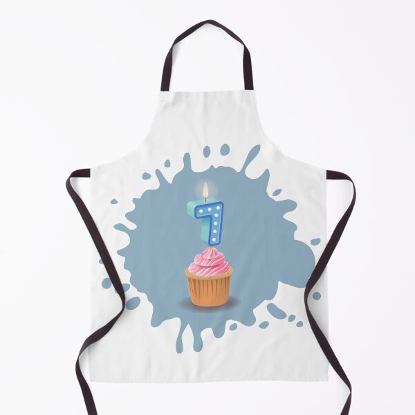 Item preview, Happy 7 birthday number 7 muffin seven years birthday card designed and sold by Urosek.