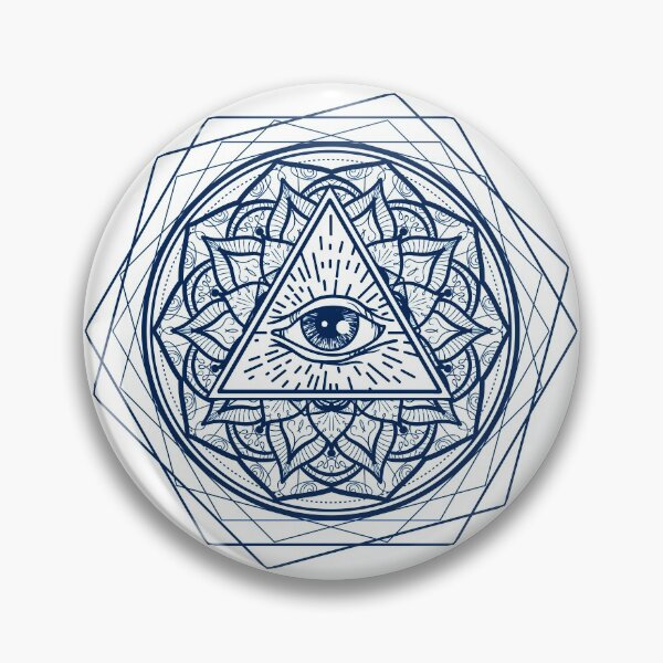 Item preview, Lines Circles with All Seeing Eye 37 designed and sold by serbyk.