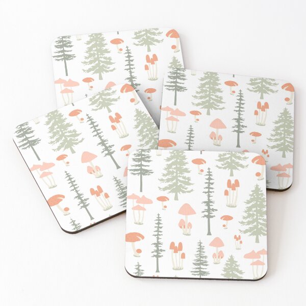 Item preview, Enchanted Forest Mushrooms and Trees designed and sold by IvyLemonStudio.