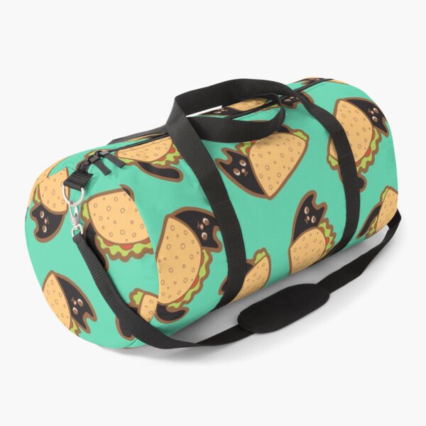 Item preview, Taco Cat Pattern with Black Cats on Turquoise designed and sold by evannave.