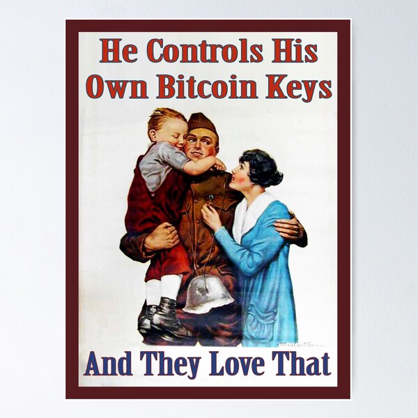 Item preview, He Controls His Own Bitcoin Keys designed and sold by phneep.