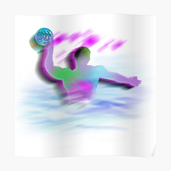 Waterpolo color design, Water Polo, Swimming, Swim Poster