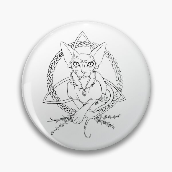 Item preview, Sphinx Cat | Witch Familiar | Celtic Knot designed and sold by Karli Mogen.
