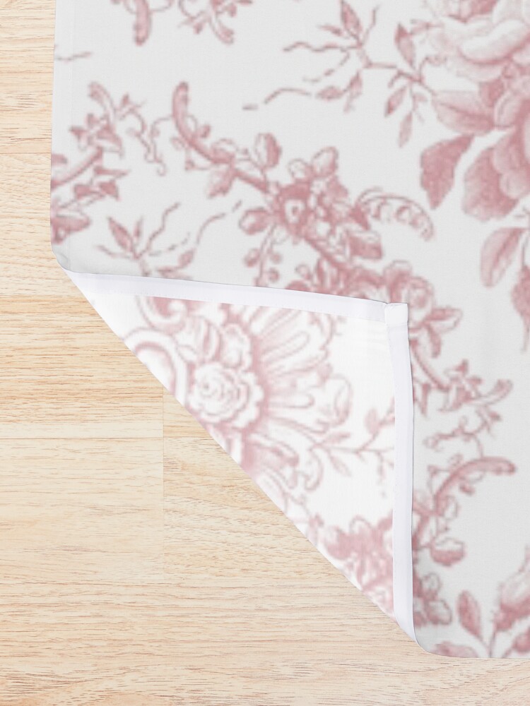 Alternate view of Pink Rose Toile Shower Curtain