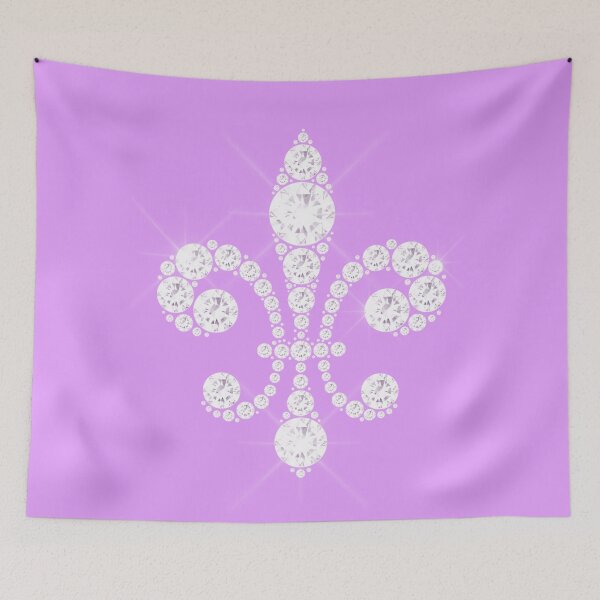 Item preview, Fleur-De-Lys Diamonds on Pink designed and sold by WisdomInspired.