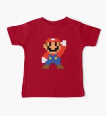 Super Mario Maker - Modern Mario Costume Sprite Baby Tee